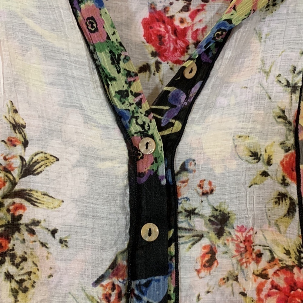 John Mark Multi Floral Print Tunic/Dress, XS/S - Picture 7 of 10
